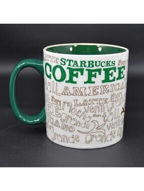 Starbucks Language of Coffee Words Terms Speaking Coffee Mug Cup 2007 12 oz